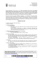 Ordre del dia del ple ordinari del 17 de setembre de 2014