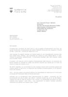 Carta de l'Ajuntament al Departament d'Ensenyament