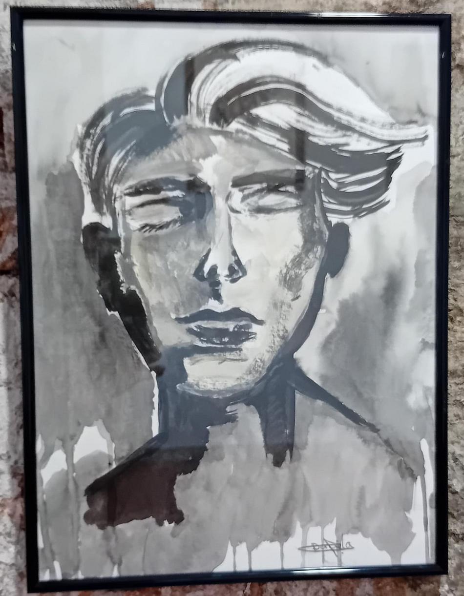 Artardor 2024. Pintura. Premi Autor Local categoria juvenil: Daniela Martínez per l´obra “A veces la soledad y la oscuridad ayuda a llegar a la luz”