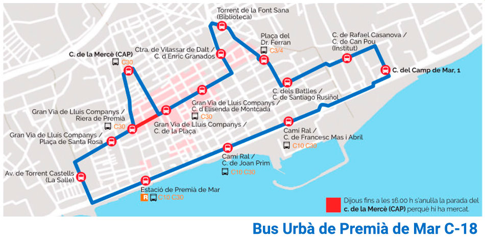 Bus Urb de Premi de Mar C18