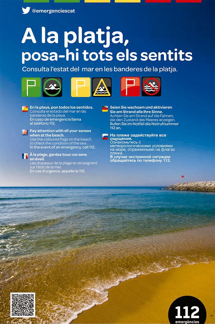 Consells de protecci civil per a la seguretat a les platges