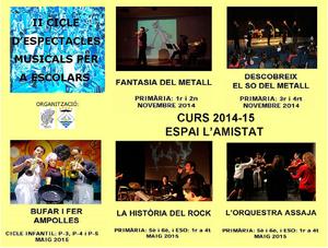 Cicle d'espectacles 2014-2015