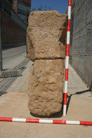 Mil·liari (marcador de milles) datable en el segle IV dC