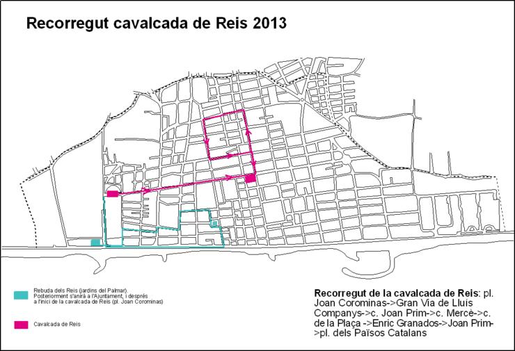 Recorregut Cavalcada 2013