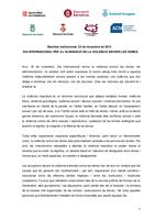 Manifest Dia Internacional contra viol&egrave;ncia dones 2013
