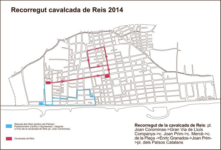 Recorregut Cavalcada 2014