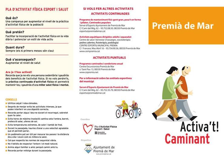 Activa't caminant d&iacute;ptic