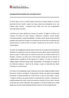 Declaraci&oacute; 8 de mar&ccedil; 2013