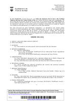 Ordre del dia del ple ordinari del 15 d'octubre de 2014