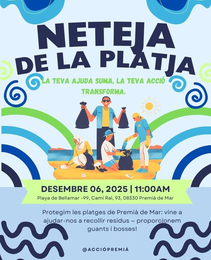 Neteja de la platja del Bellamar