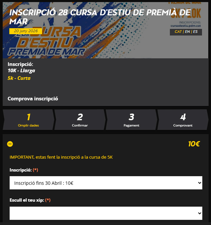 Inscripcions Cursa d'Estiu 2026 5K