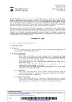Ordre del dia del Ple ordinari del 17 de febrer de 2016