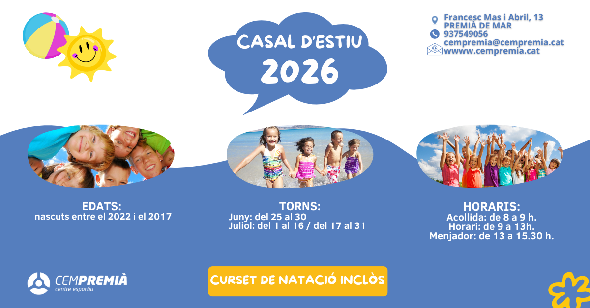 Formulari d'alta al llistat de Casals d'Estiu 2026