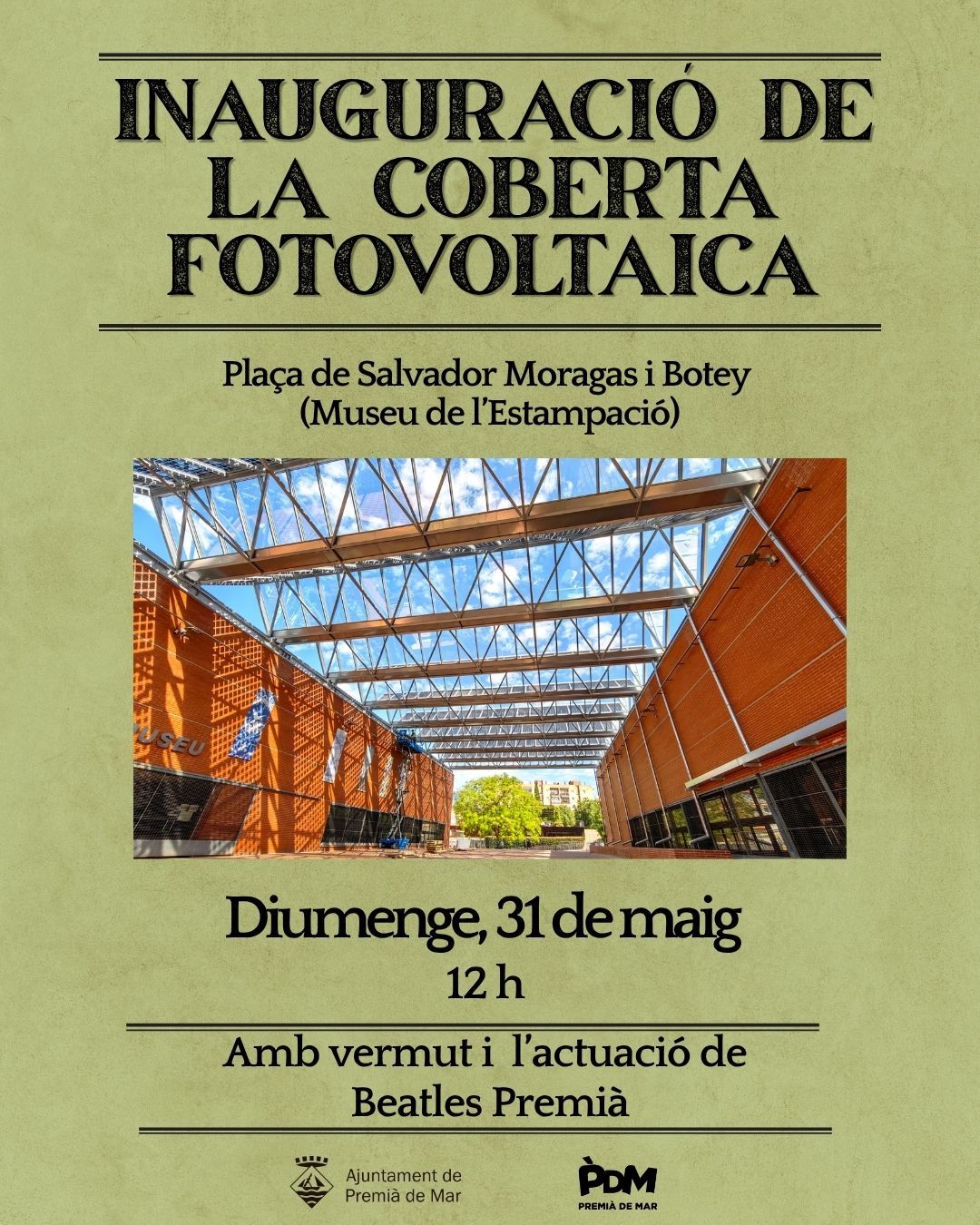 Inauguraci� coberta fotovoltaica pla�a de Salvador Moragas i Botey