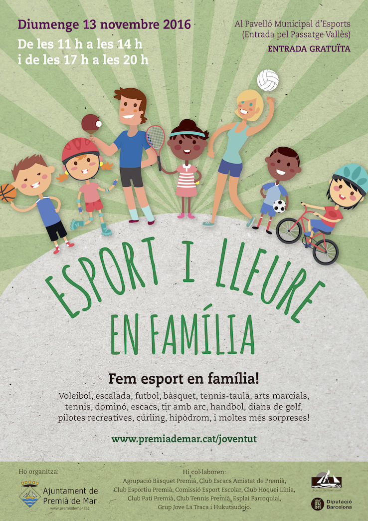 Cartell Esport i Lleure en Fam&iacute;lia