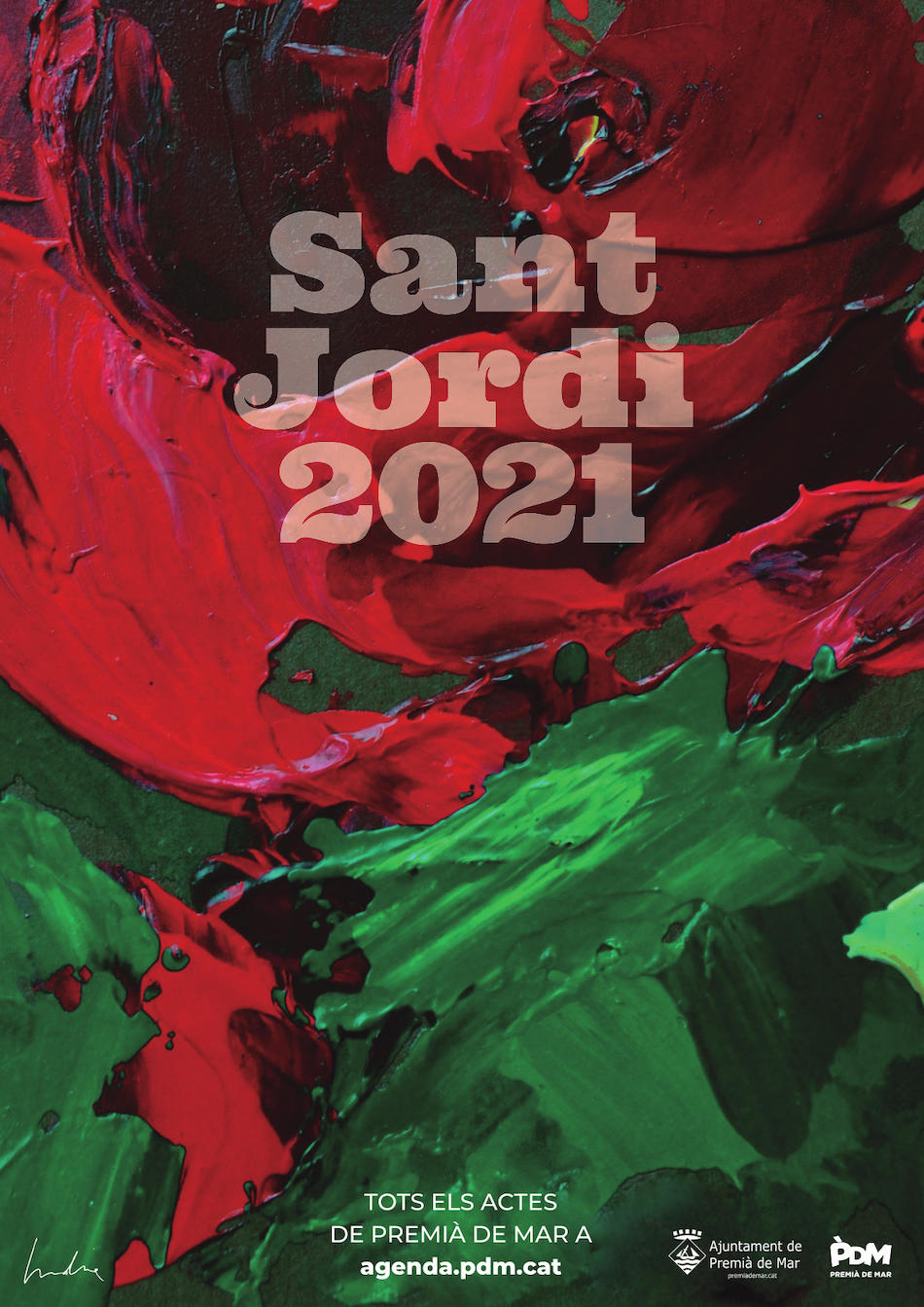 Cartell de la diada de Sant Jordi 2021. Lorena Luna.