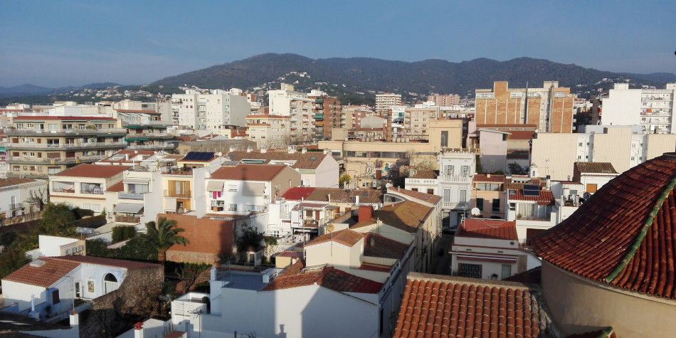 Vista de Premi de Mar des del campanar de Sant Cristfol