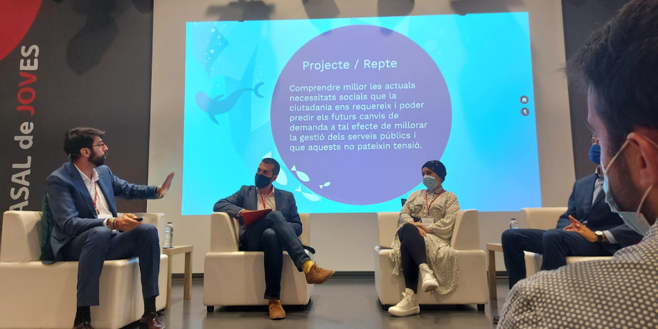 David Guti�rrez a la presentaci� de l'eina per als Serveis socials a Sant Feliu de Llobregat