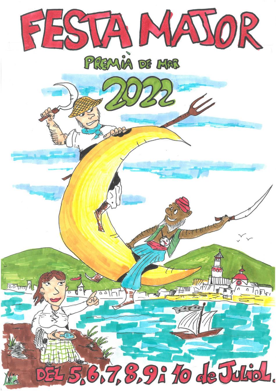 Cartell guanyador del concurs infantil de cartells de Festa Major 2022