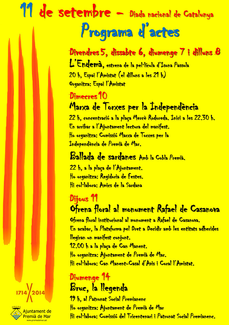 Cartell diada 2014