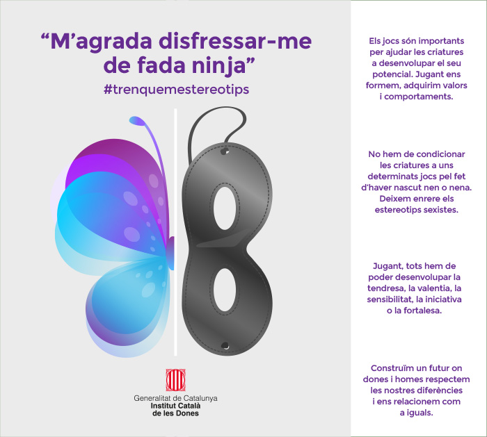 M'agrada disfressar-me de fada ninja