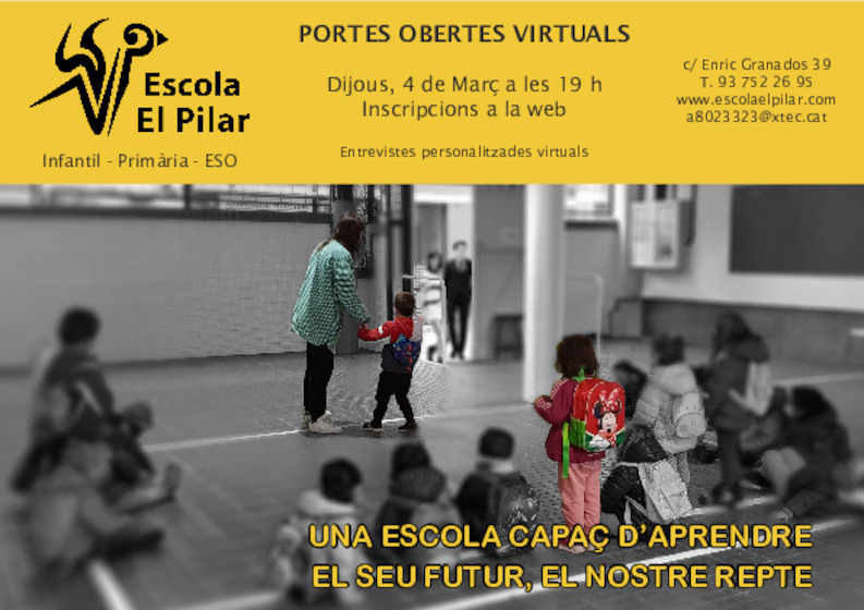 Portes Obertes Virtuals Escola El Pilar