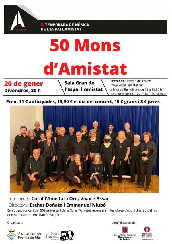Concert 50 mons d'Amistat