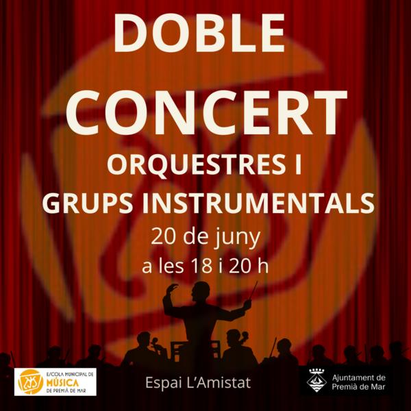 Doble Concert d'Orquestres i Grups Instrumentals