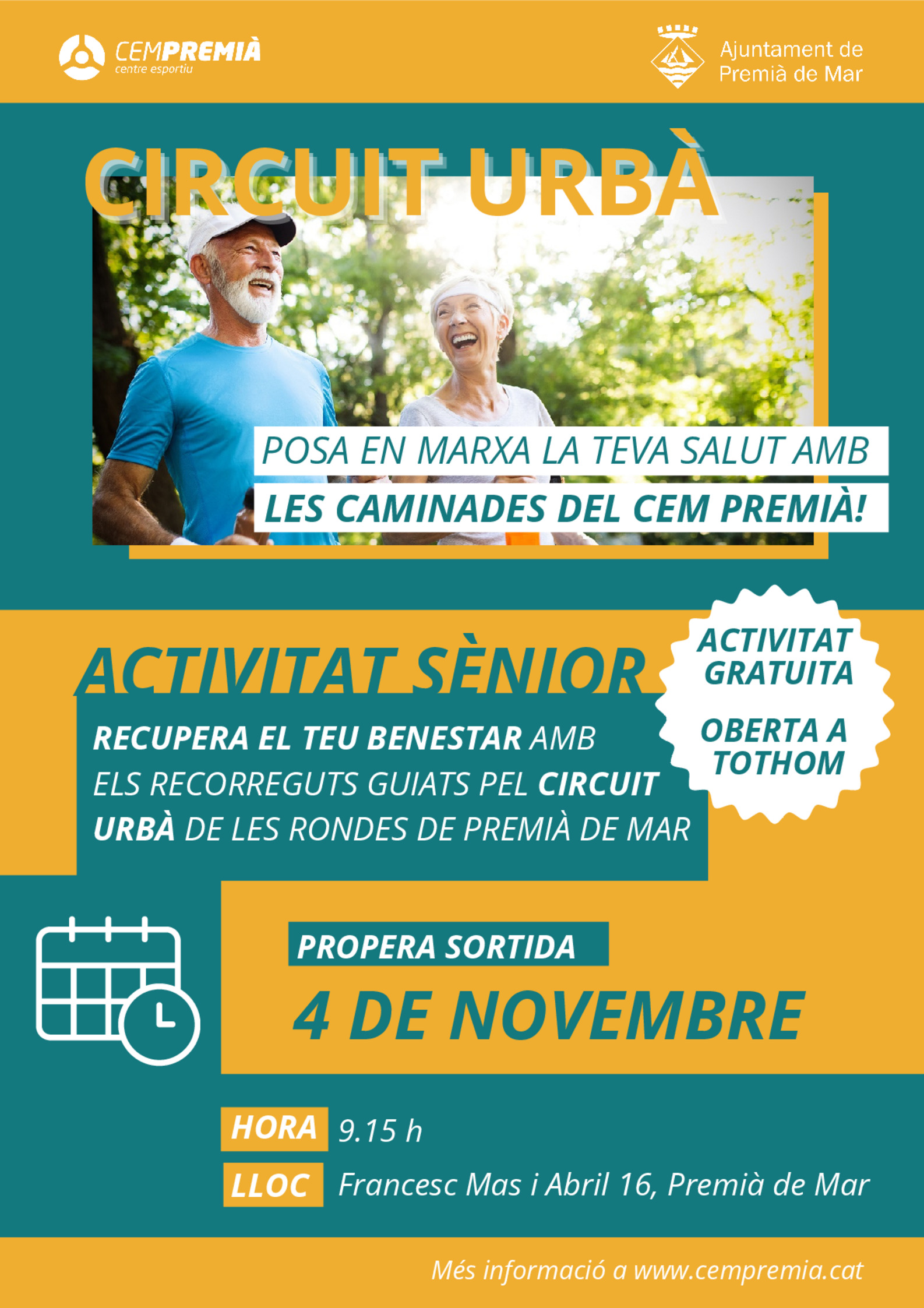 Activitat snior: circuit urb novembre 2024