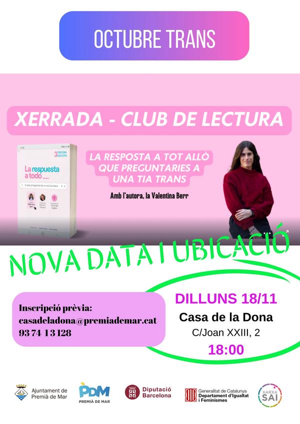 Xerrada-club de lectura de "La respuesta a todo lo que le preguntaras a una ta trans"