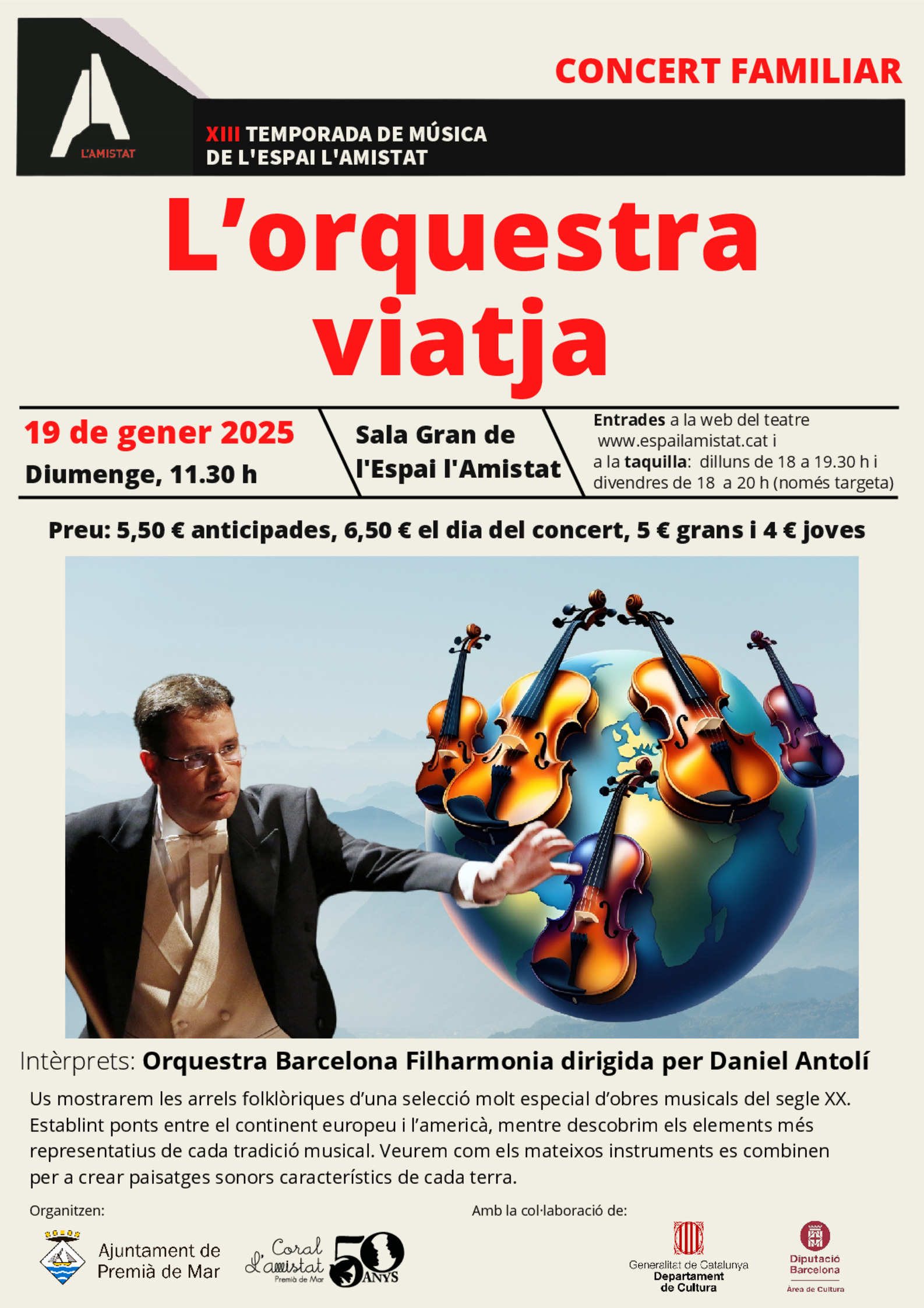 concert familiar "L'orquestra viatja"