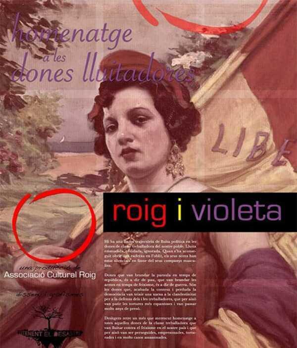 Roig i violeta: Homenatge a les dones lluitadores