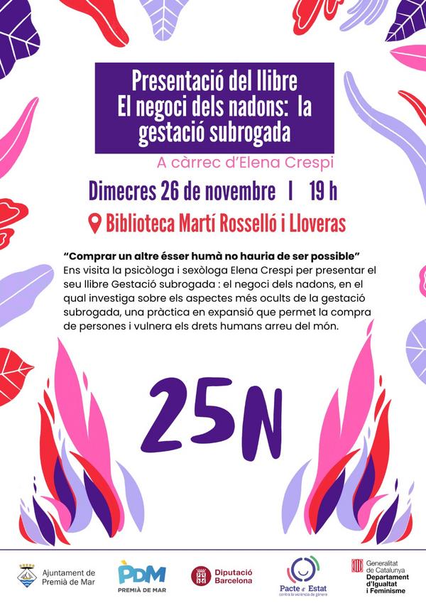 Presentaci del llibre El negoci dels nadons: la gestaci subrogada