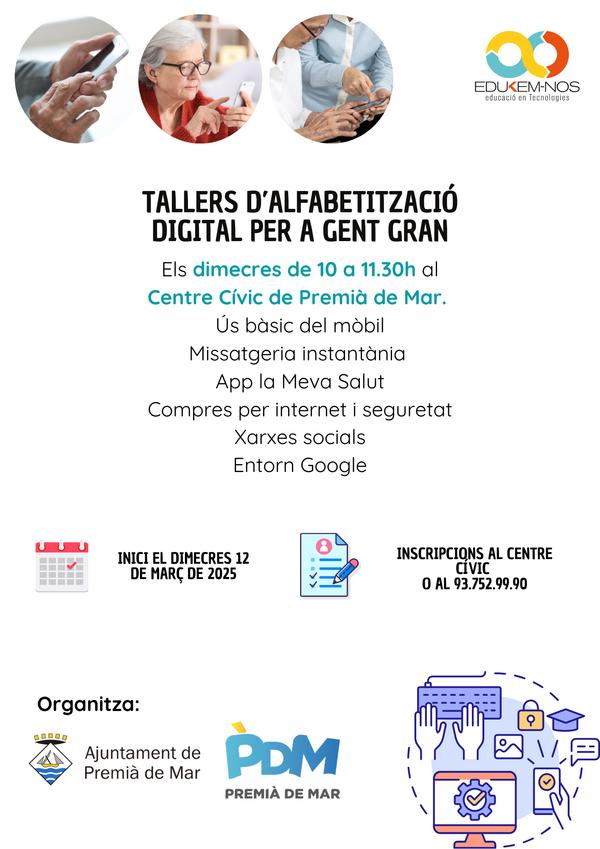 Taller d'Alfabetitzaci digital per a gent gran