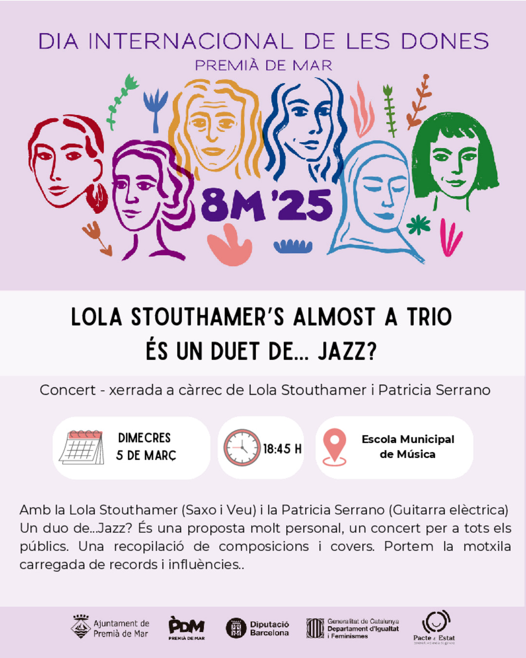 Lola Stouthamer's almost a trio. s un duet de... jazz