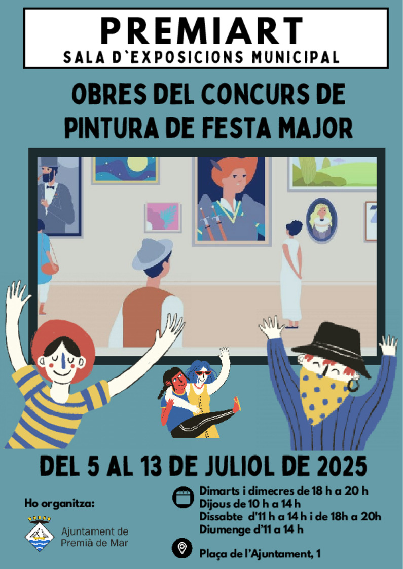 Exposici de les obres participants en el concurs de pintura de la festa major