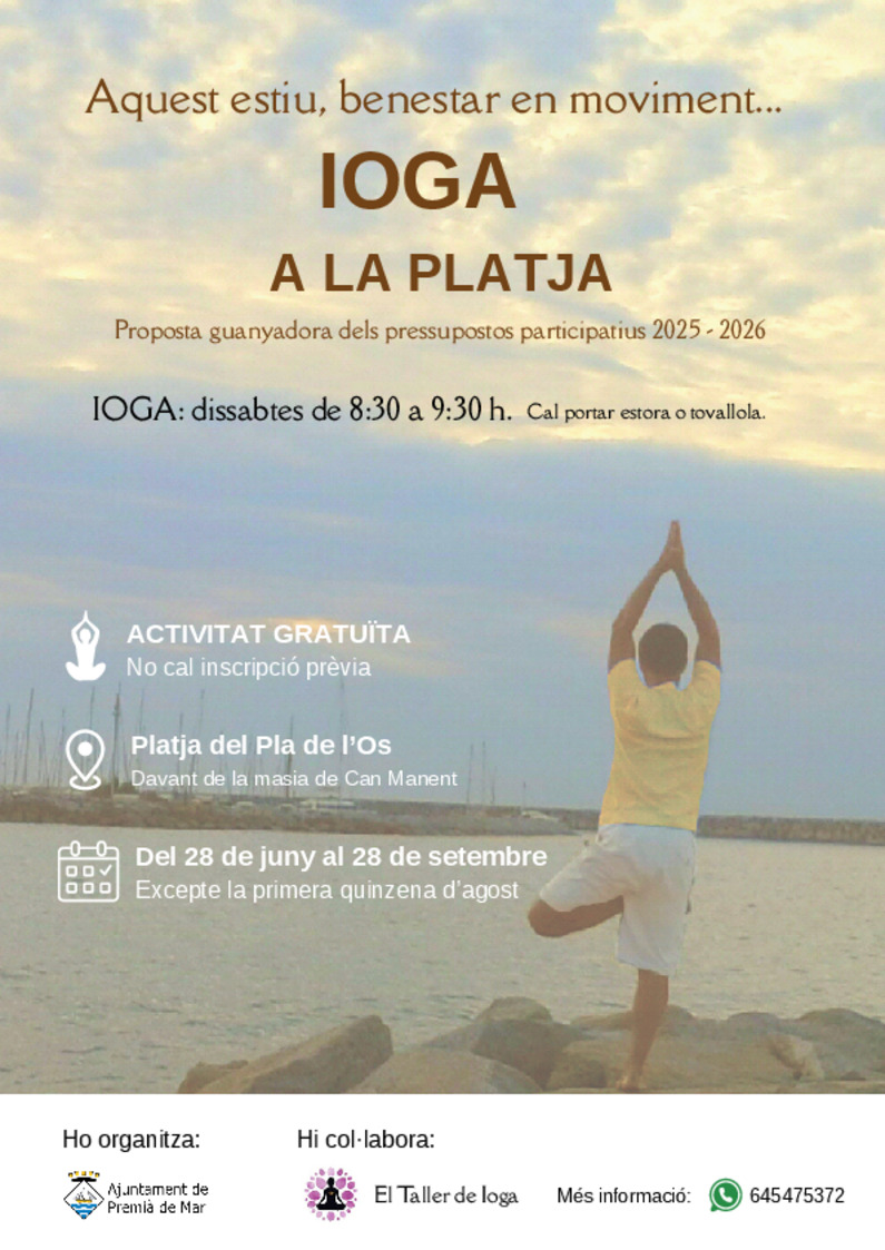 Ioga a la platja