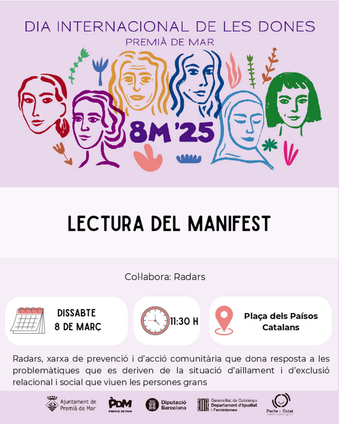 Lectura del manifest 8M