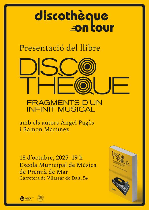 Presentaci del llibre DISCOTHQUE a crrec dels autors premianencs ngel Pags i Ramon Martnez