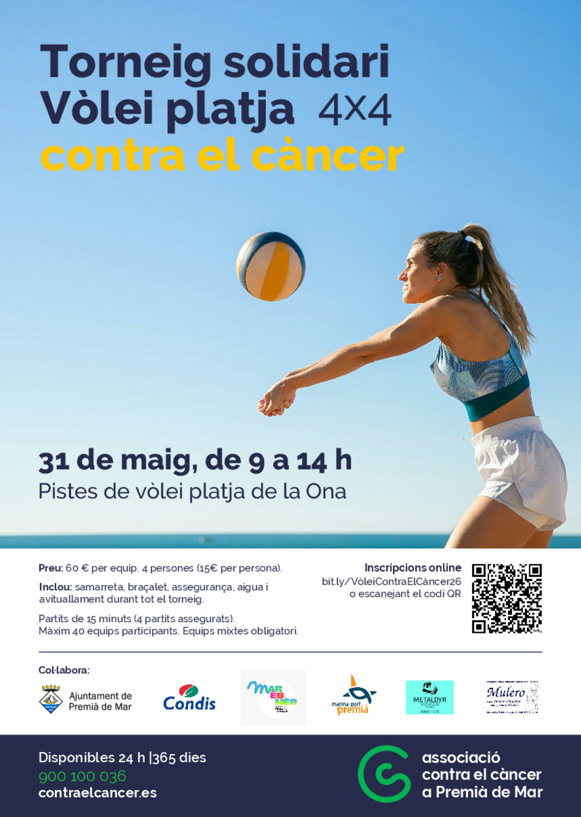 Torneig solidari v�lei platja