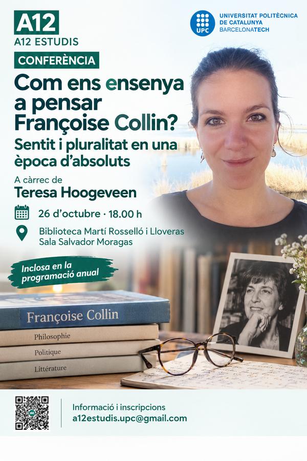 Com ens ensenya a pensar Fran�oise Collin? Sentit i pluralitat en una �poca d�absoluts