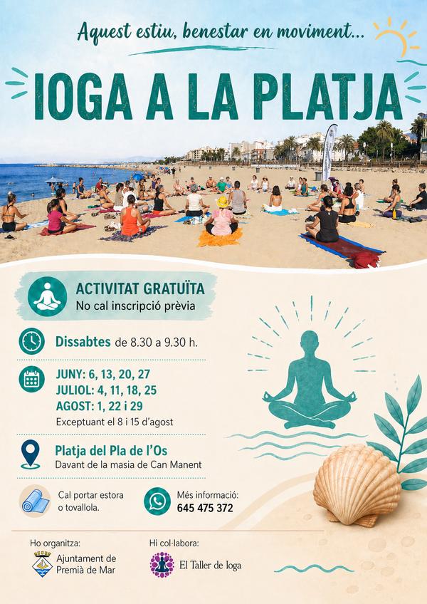 Ioga a la platja
