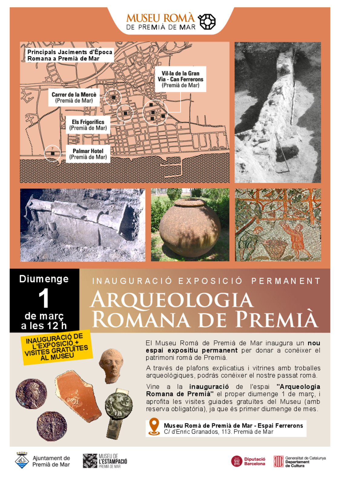 Inauguraci� de l'exposici� permanent "L'arqueologia romana de Premi�"