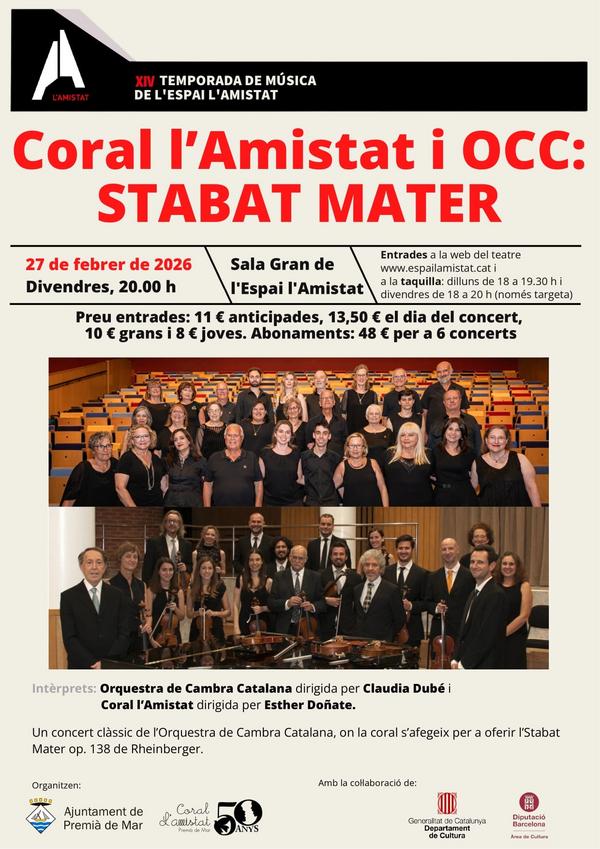 Coral l�Amistat i OCC: Stabat Mater