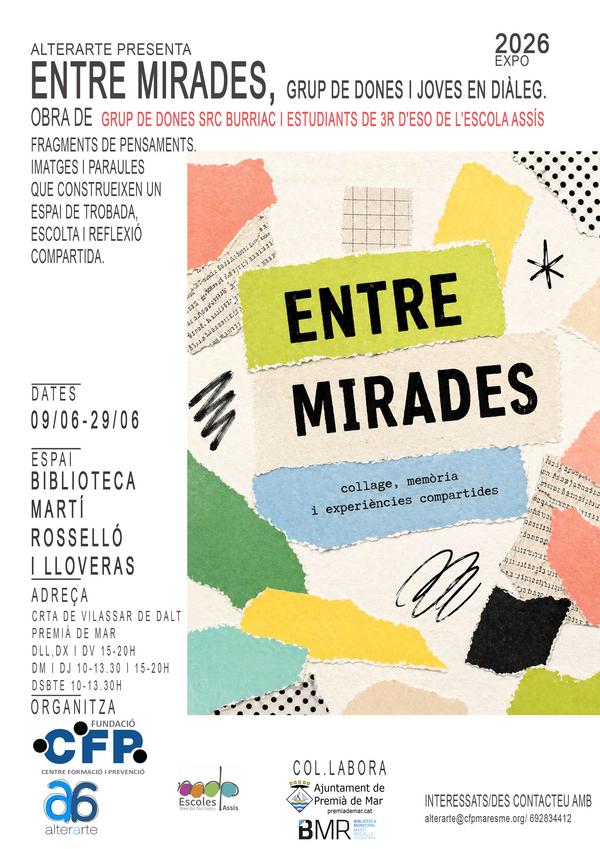 �Entre mirades, grup de dones i joves en di�leg�
