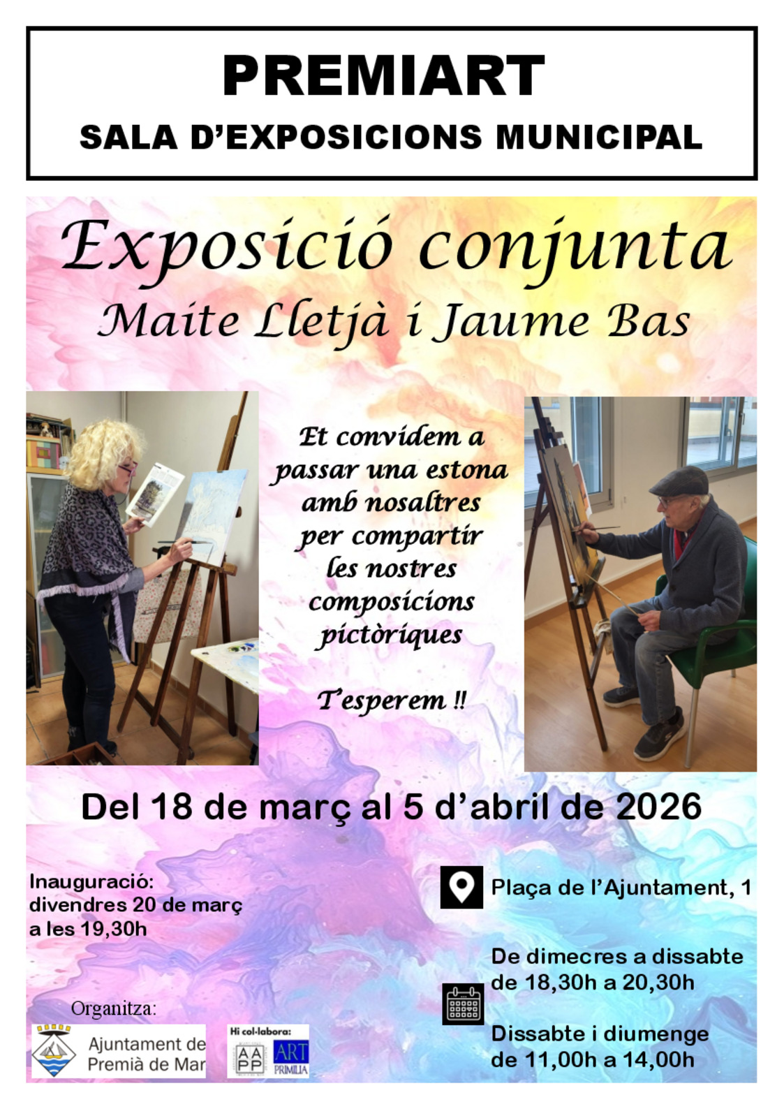 Exposici� conjunta Maite Lletj� i Jaume Bas