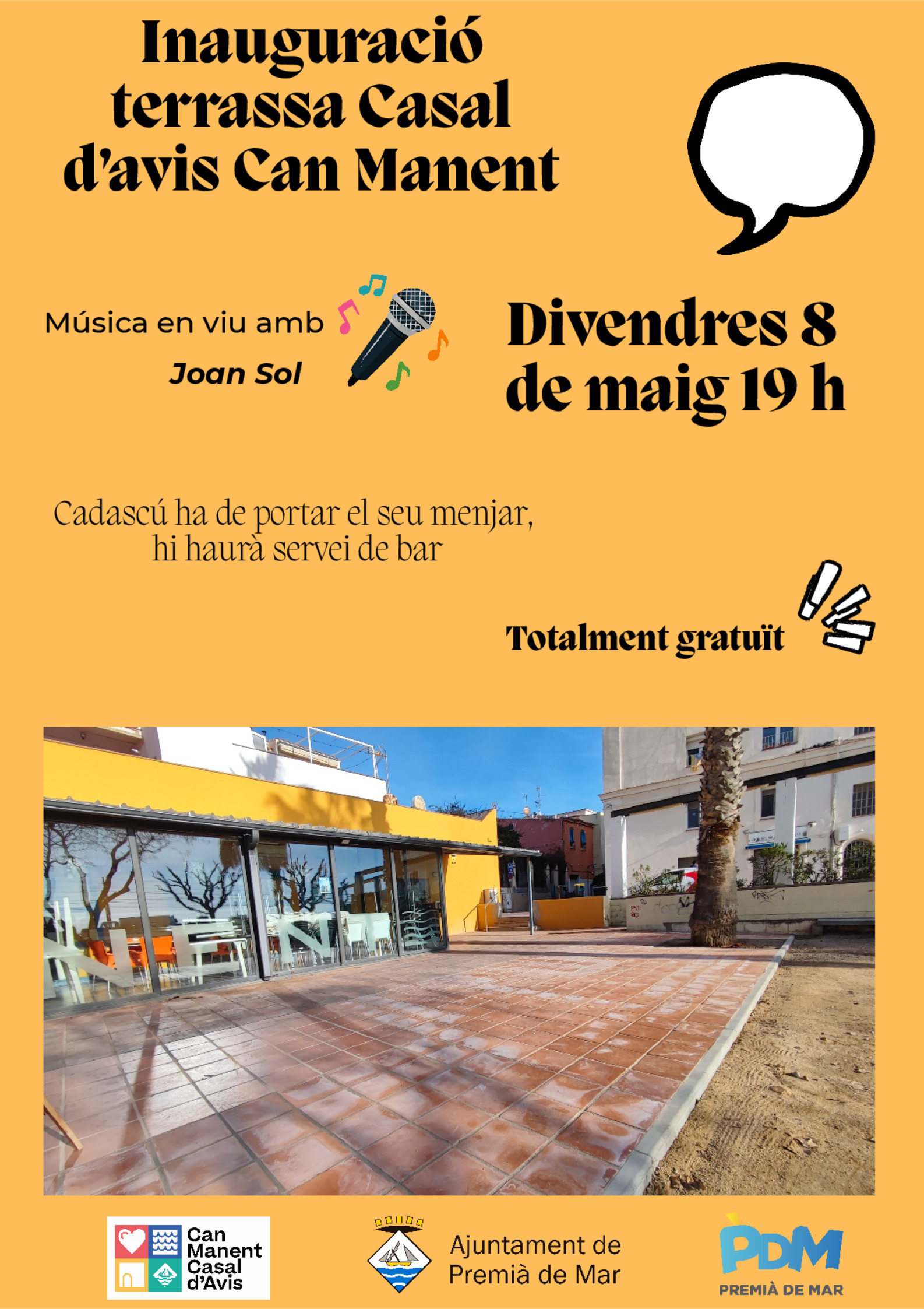 Inauguraci� terrassa Casal d'Avis Can Manent