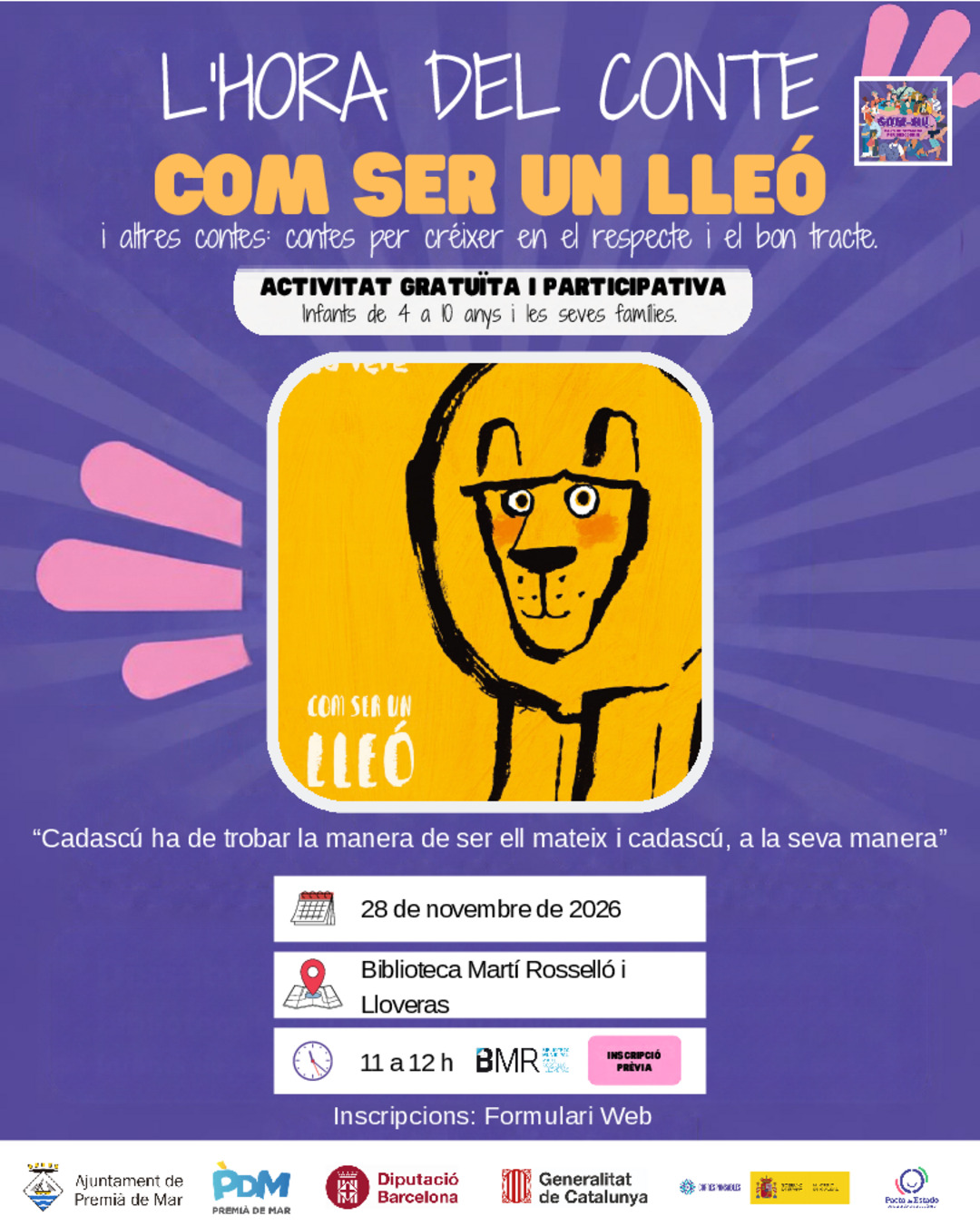 L'hora de conte: Com ser un lle� i altres contes