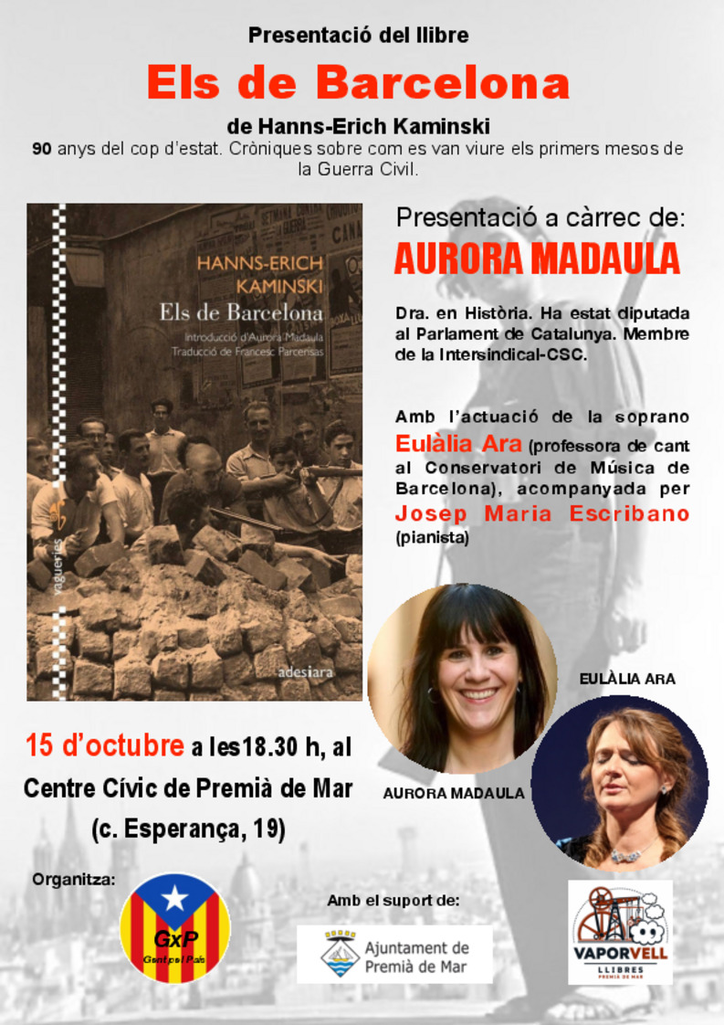 Presentaci� del llibre ELS DE BARCELONA de Hanns-Erich Kaminski