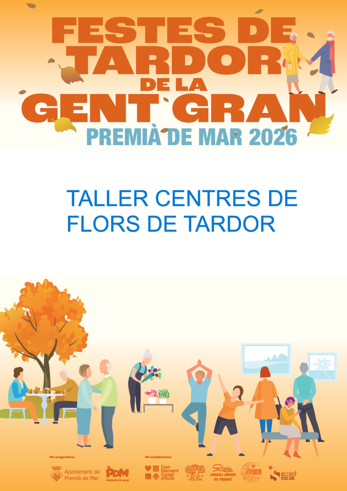 Taller centres de flors de tardor